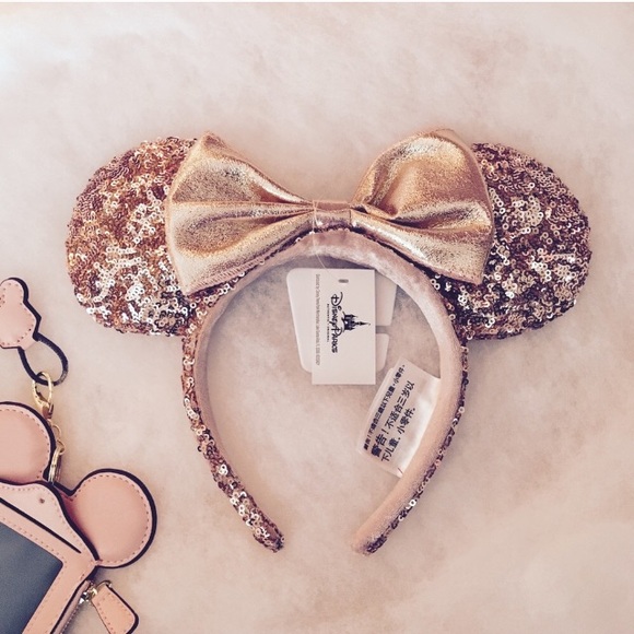 Disney Accessories - Rose Gold Minnie Mouse Ears